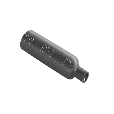 TE Connectivity Adhesive Lined End Cap, Black 10.9mm Sleeve Dia. x 50mm Length 0.167361111111111 Ratio, RAYCHEM ES-CAP