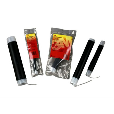 3M Cold Shrink Tubing, Black 93.7mm Sleeve Dia. x 457.2mm Length 2:1 Ratio, 8430 Series