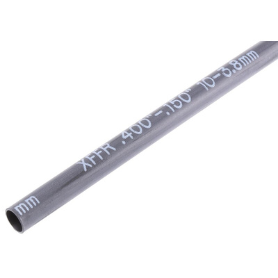 TE Connectivity Halogen Free Heat Shrink Tubing, Black 10.1mm Sleeve Dia. x 1.2m Length 3:1 Ratio, XFFR Series