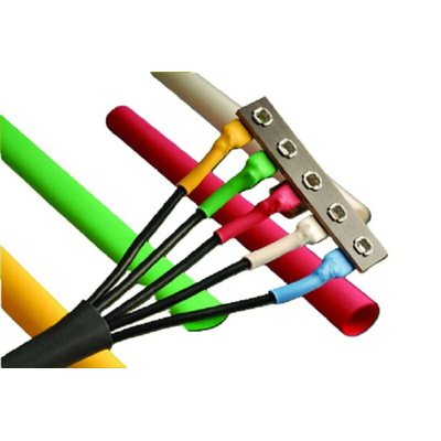 Alpha Wire Heat Shrink Tubing, Black, Blue, Clear, Green, Red, White, Yellow 0.125in Sleeve Dia. x 1.22m Length 2:1
