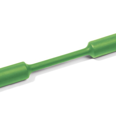HellermannTyton Halogen Free Heat Shrink Tube, Green 4.8mm Sleeve Dia. x 60m Length 2:1 Ratio, TF21 Series