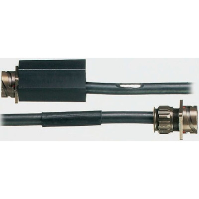 TE Connectivity Heat Shrink Tubing, Black 44.4mm Sleeve Dia. x 254mm Length 5.6:1 Ratio, HRSR Series