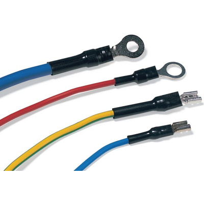 HellermannTyton Heat Shrink Tubing, Black 19.1mm Sleeve Dia. x 4m Length 3:1 Ratio, HIS-3 Series