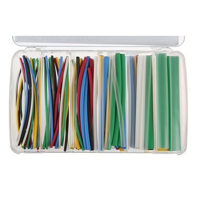 Alpha Wire Heat Shrink Tubing, Assorted Assortment Sleeve Dia. x Assortment Length 2:1 Ratio, FIT-KIT Series
