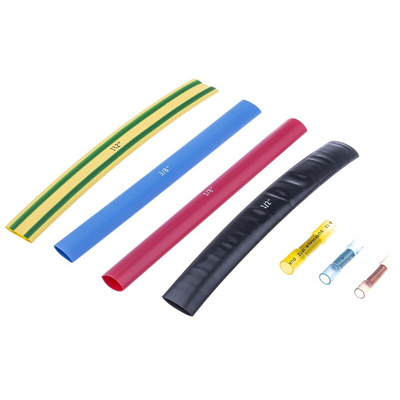 Alpha Wire Heat Shrink Tubing, Assorted Assortment Sleeve Dia. x Assortment Length, FIT-KIT Series