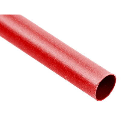 TE Connectivity Heat Shrink Tubing, Red 1.6mm Sleeve Dia. x 600m Length 2:1 Ratio, LSTT Series