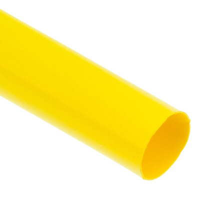 TE Connectivity Heat Shrink Tubing, Yellow 1.6mm Sleeve Dia. x 600m Length 2:1 Ratio, LSTT Series