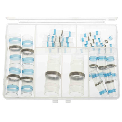 RS PRO Transparent Low-Density Polyethylene Solder Sleeve Kit 1.4 → 13mm Cable Diameter