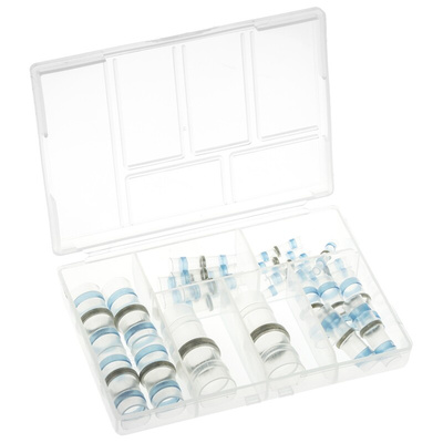 RS PRO Transparent Low-Density Polyethylene Solder Sleeve Kit 1.4 → 13mm Cable Diameter