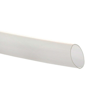 TE Connectivity Halogen Free Heat Shrink Tubing, Clear 1.2mm Sleeve Dia. x 600m Length 2:1 Ratio, CGPT Series
