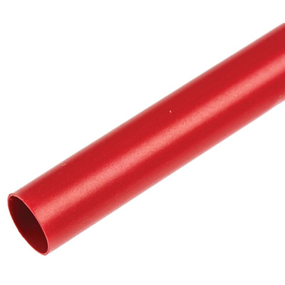 TE Connectivity Halogen Free Heat Shrink Tubing, Red 6.4mm Sleeve Dia. x 150m Length 2:1 Ratio, CGPT Series