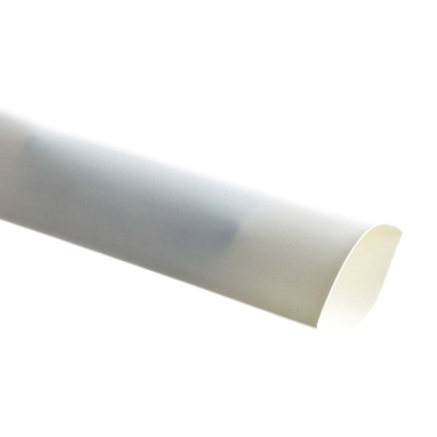 TE Connectivity Halogen Free Heat Shrink Tubing, White 12.7mm Sleeve Dia. x 91m Length 2:1 Ratio, CGPT Series