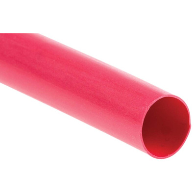 TE Connectivity Halogen Free Heat Shrink Tubing, Red 25.4mm Sleeve Dia. x 60m Length 2:1 Ratio, CGPT Series