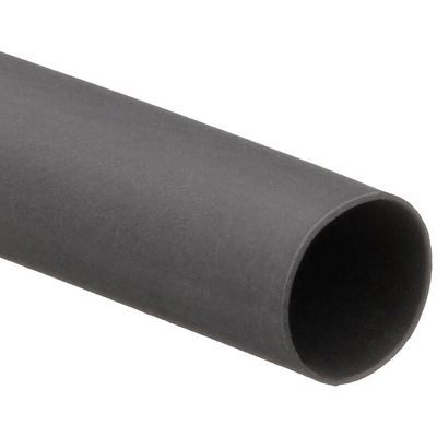 TE Connectivity Halogen Free Heat Shrink Tubing, Black 52.8mm Sleeve Dia. x 38m Length 2:1 Ratio, VERSAFIT Series