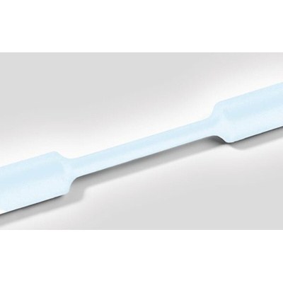 HellermannTyton Halogen Free Heat Shrink Tubing, Clear 50.8mm Sleeve Dia. x 60m Length 2:1 Ratio, TF24 Series