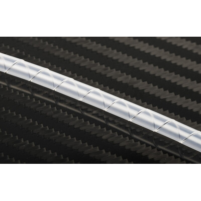 RS PRO Spiral Wrap, I.D 4mm, 25mm Polyethylene
