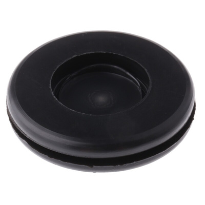 Essentra Black PVC 25.5mm Cable Grommet for Maximum of 19mm Cable Dia.