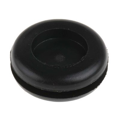 Essentra Black PVC 16mm Cable Grommet for Maximum of 12.5mm Cable Dia.