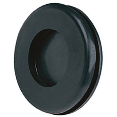 Essentra Black PVC 20mm Cable Grommet for Maximum of 15.5mm Cable Dia.