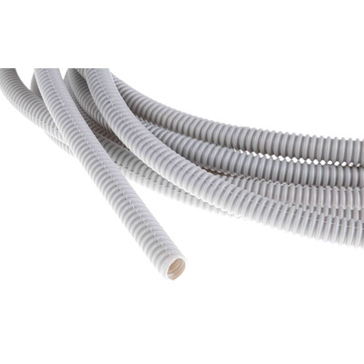 RS PRO Flexible Conduit, 10mm Nominal Diameter, Plastic, Grey