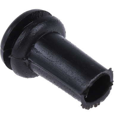 RS PRO Black PVC 9.52mm Cable Grommet for Maximum of 6.35mm Cable Dia.