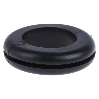 RS PRO Black PVC 25mm Cable Grommet for Maximum of 18.5mm Cable Dia.