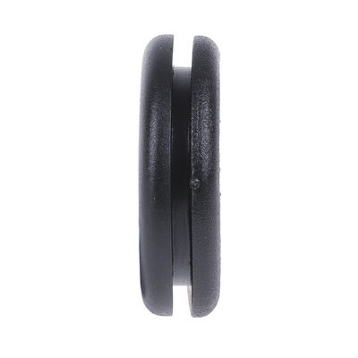 RS PRO Black PVC 20mm Cable Grommet for Maximum of 16mm Cable Dia.