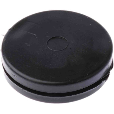 RS PRO Black PVC 25mm Cable Grommet for Maximum of 20.5mm Cable Dia.