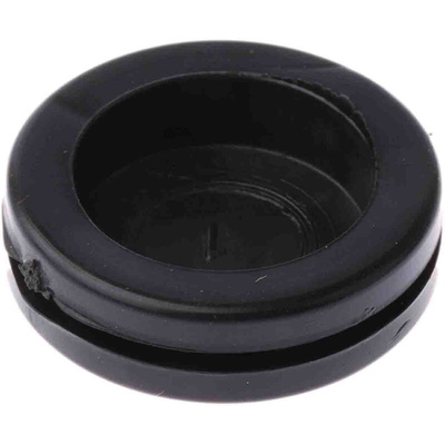 RS PRO Black PVC 25mm Cable Grommet for Maximum of 20.5mm Cable Dia.