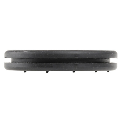 SES Sterling Black Polychloroprene 50mm Cable Grommet for Maximum of 39mm Cable Dia.