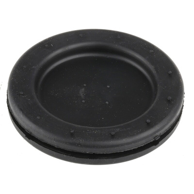 SES Sterling Black Polychloroprene 50mm Cable Grommet for Maximum of 39mm Cable Dia.