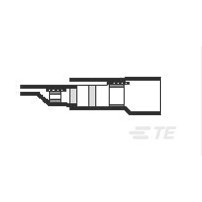 TE Connectivity Blue PVDF Solder Sleeve 29mm Length 1.7 → 3.4mm Cable Diameter