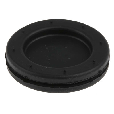SES Sterling Black Polychloroprene 37mm Cable Grommet for Maximum of 29mm Cable Dia.