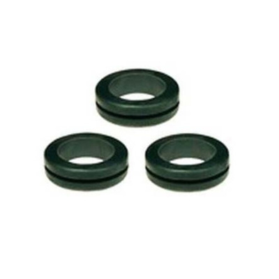 Shaanxi Machinery & Equipment Black PVC 18mm Cable Grommet for Maximum of 10mm Cable Dia.