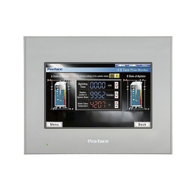 Pro-face GP4000 Series Touch Screen HMI - 7 in, TFT LCD Display, 800 x 480pixels