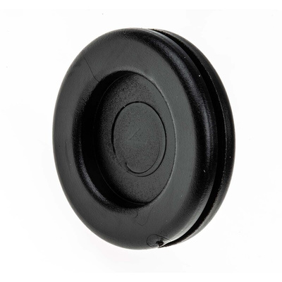 SES Sterling Black PVC 28mm Cable Grommet for Maximum of 21mm Cable Dia.