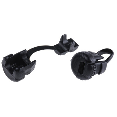 SES Sterling Black PA 6 9.5mm Cable Grommet for 3 → 4.5mm Cable Dia.