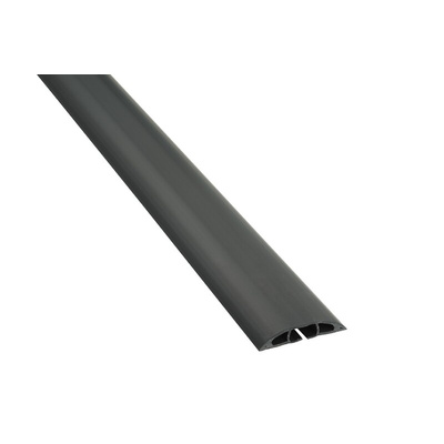RS PRO 1.8m Black Cable Cover in PVC, 17mm Inside dia.