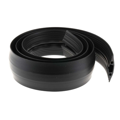 RS PRO 1.8m Black Cable Cover in PVC, 14mm Inside dia.