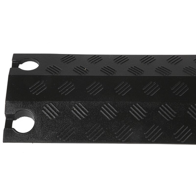 RS PRO 765mm Black Cable Cover in Polyurethane
