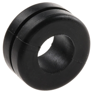 HellermannTyton Black PVC 11mm Cable Grommet for Maximum of 8mm Cable Dia.