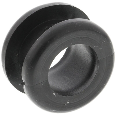 HellermannTyton Black PVC 12mm Cable Grommet for Maximum of 10mm Cable Dia.
