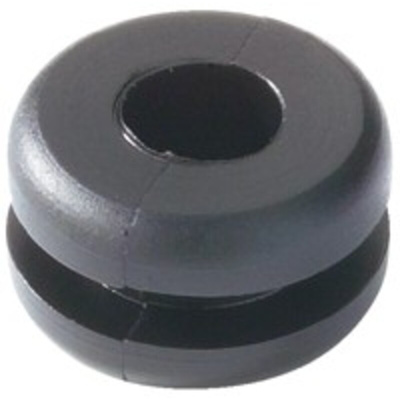 HellermannTyton Black PVC 8mm Cable Grommet for Maximum of 5mm Cable Dia.