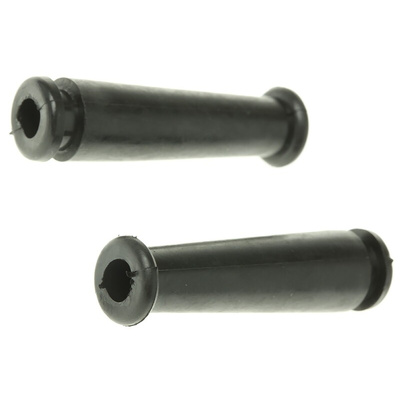 HellermannTyton Black PVC 8mm Cable Grommet for Maximum of 5.5mm Cable Dia.