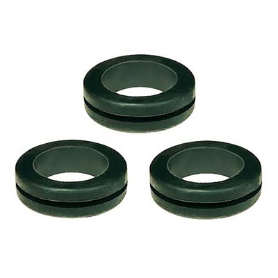 SES Sterling Black Polychloroprene 28mm Cable Grommet for Maximum of 20mm Cable Dia.