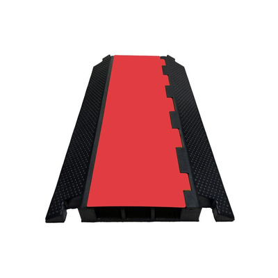 RS PRO 1m Black, Red Cable Cover in Rubber