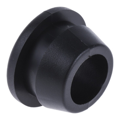 RS PRO Black PVC 12mm Cable Grommet for Maximum of 8mm Cable Dia.