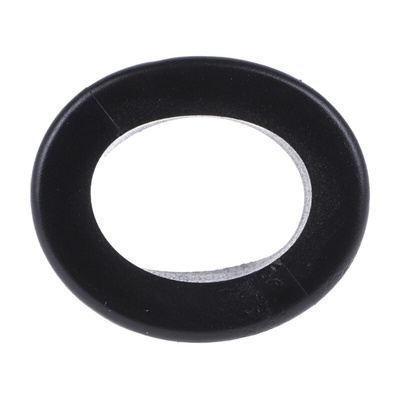 RS PRO Black PVC 16mm Cable Grommet for Maximum of 12mm Cable Dia.