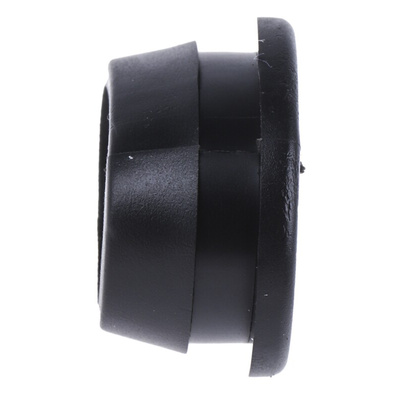 RS PRO Black PVC 16mm Cable Grommet for Maximum of 12mm Cable Dia.