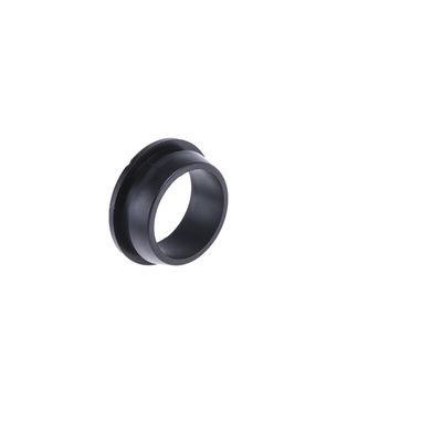 RS PRO Black PVC 22mm Cable Grommet for Maximum of 18mm Cable Dia.